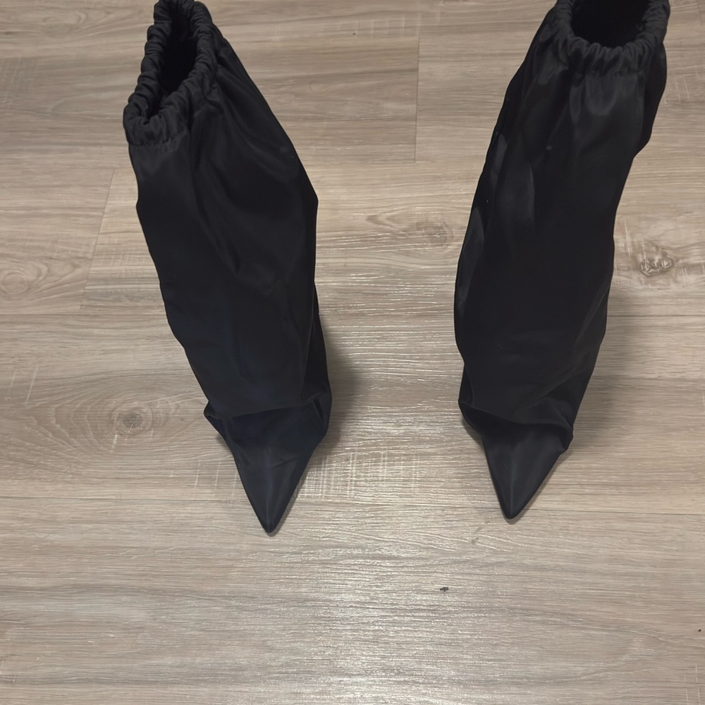 PrettyLittleThing Black Heeled Boots